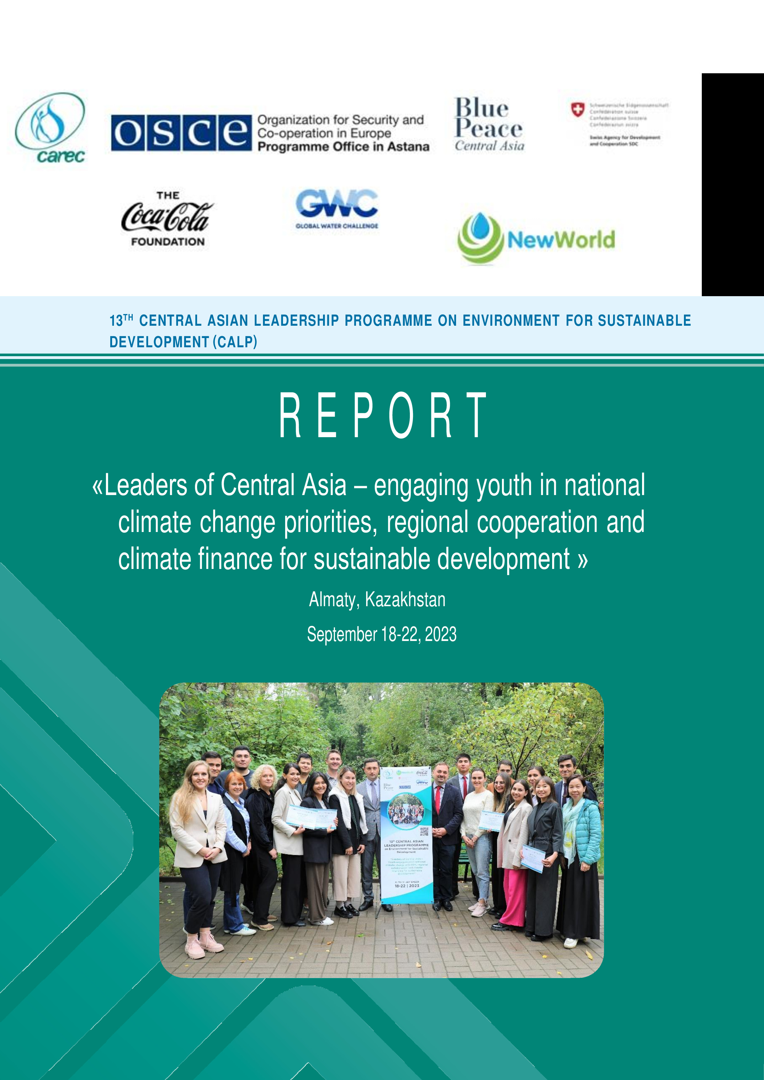 Report on the 13th Central Asian Leadership Programme on Environment for Sustainable Development (CALP), 2023