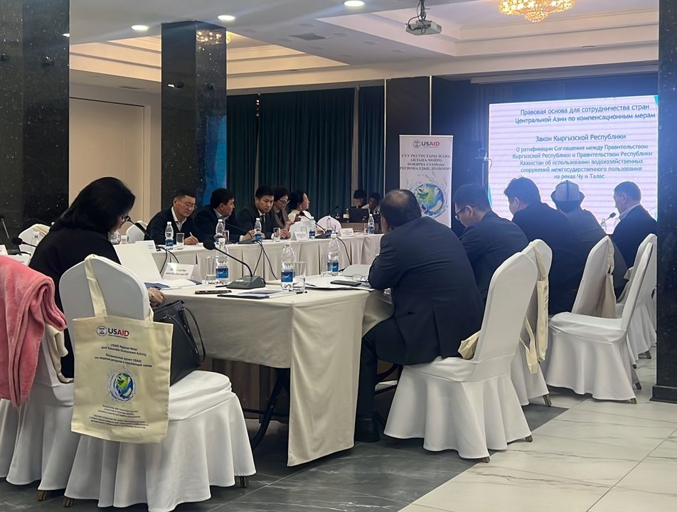 USAID organized a roundtable to review an assessment on compensation mechanisms for interstate water facilities