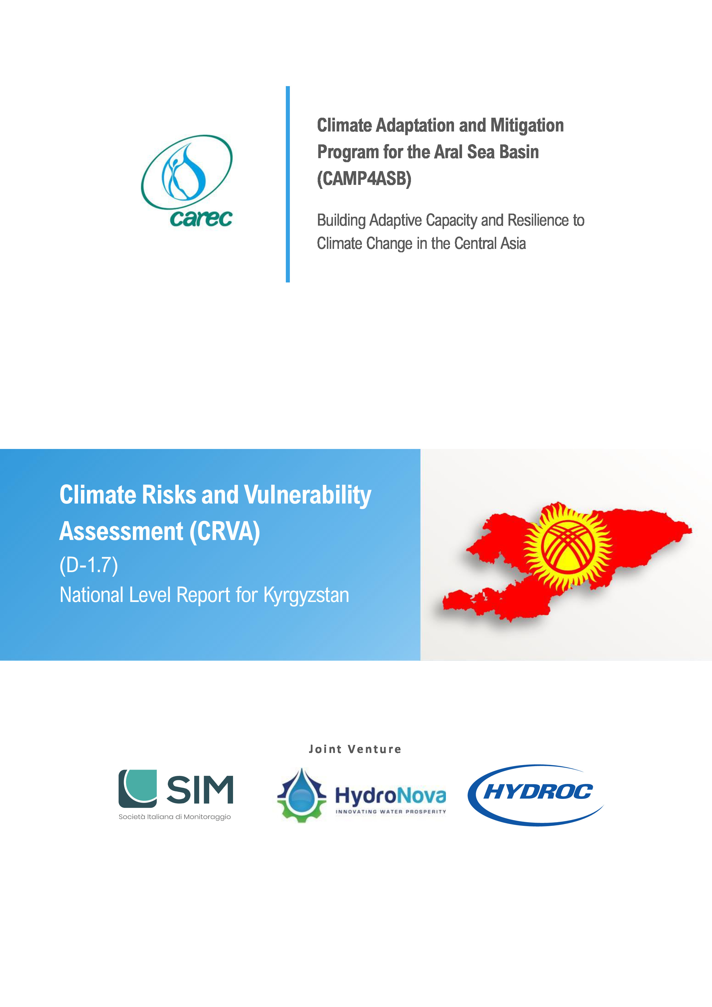 Climate risks and vulnerability assessment (CRVA). National level report for Kyrgyzstan, 2021