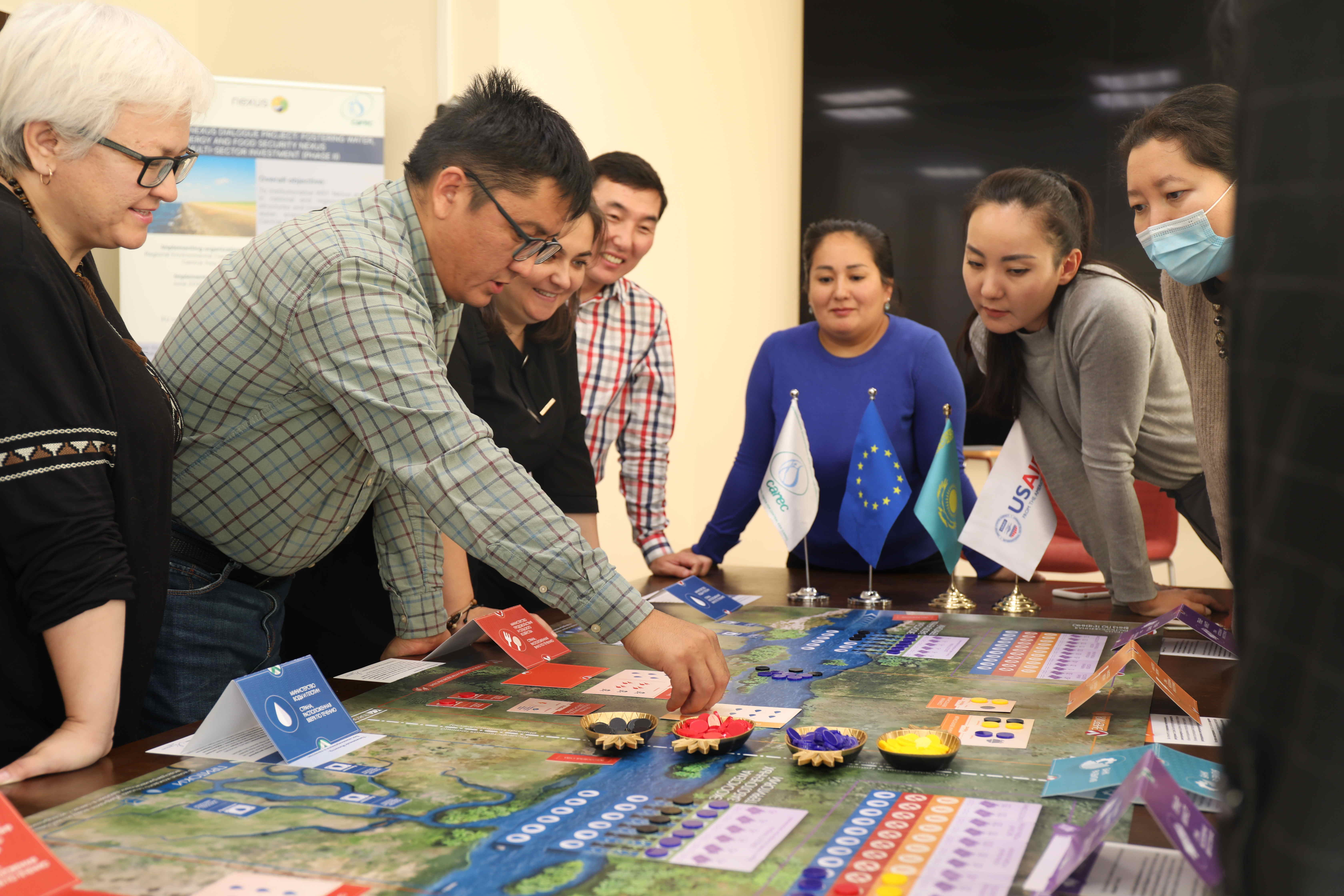 Региональный проект USAID по водным ресурсам и окружающей среде совместно с Европейским Союзом провел тренинг для тренеров по Нексус ВЭПЭ подходу в университете Астаны