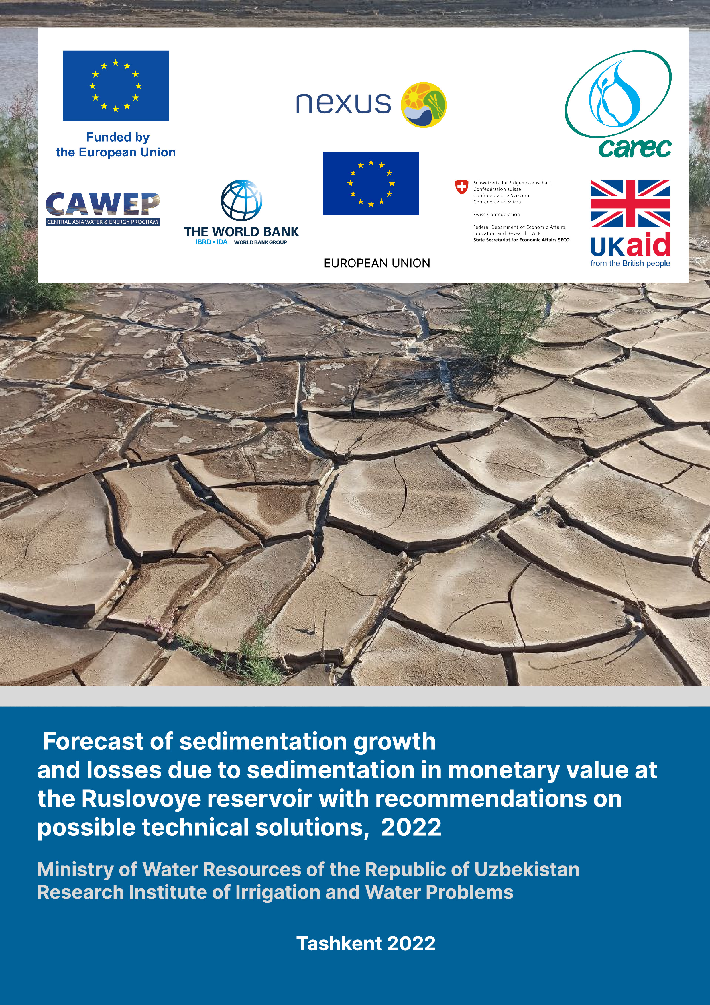 Forecast of sedimentation growth and losses due to sedimentation in monetary value at the Ruslovoye reservoir with recommendations on possible technical solutions, 2022