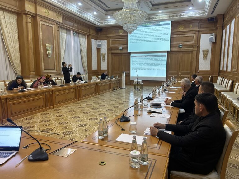 В Ашхабаде провели тренинг для преподавателей ВУЗов по водной дипломатии, международному водному праву и рациональному использованию водных ресурсов.