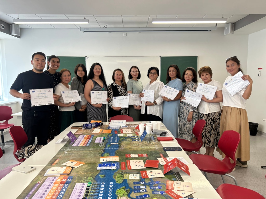 Training of Trainers on the Nexus Game Held at Narxoz University